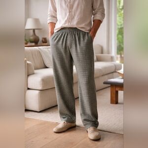 Vintage 90s Italian Silk Patterned Pajama Pants